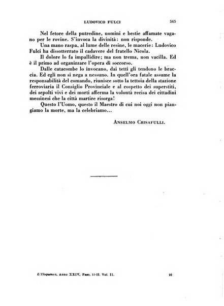 L'eloquenza antologia, critica, cronaca