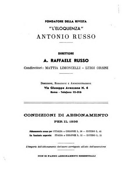 L'eloquenza antologia, critica, cronaca