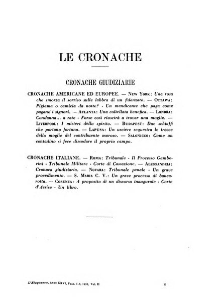 L'eloquenza antologia, critica, cronaca