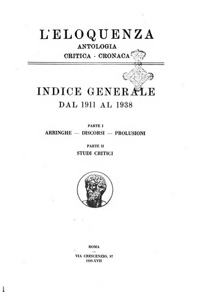 L'eloquenza antologia, critica, cronaca