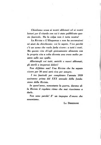 L'eloquenza antologia, critica, cronaca