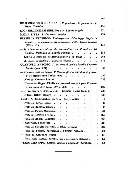 L'eloquenza antologia, critica, cronaca