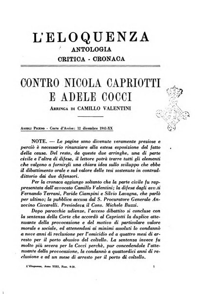 L'eloquenza antologia, critica, cronaca