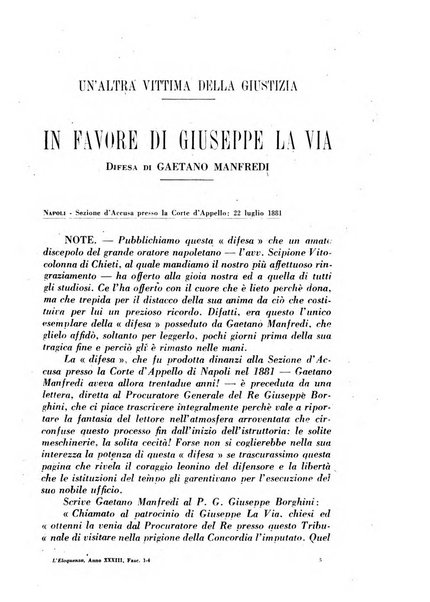 L'eloquenza antologia, critica, cronaca