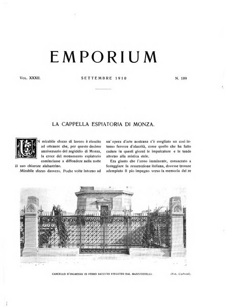 Emporium rivista mensile illustrata d'arte, letteratura, scienze e varietà