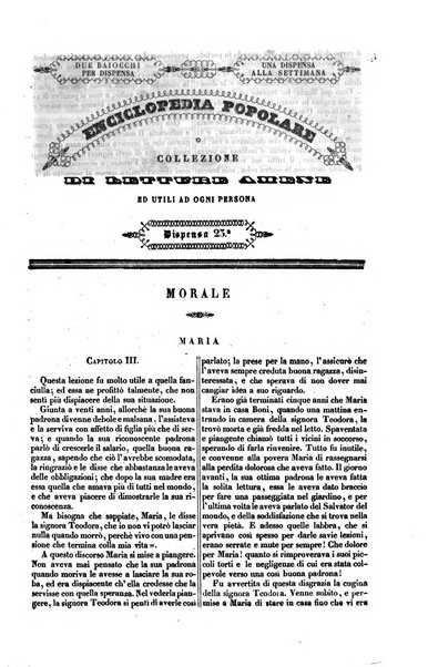 Enciclopedia popolare o collezione di letture amene ed utili ad ogni persona