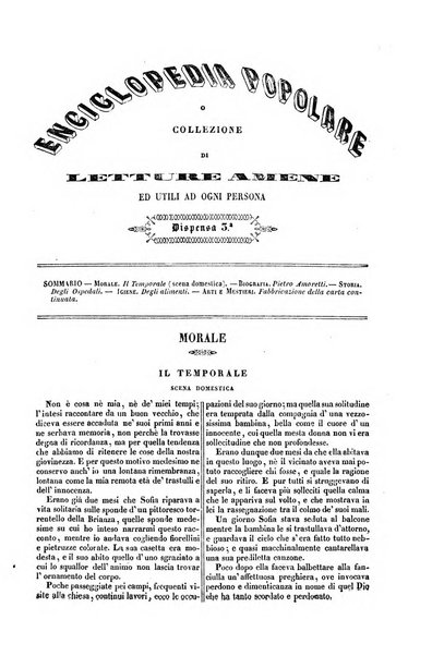 Enciclopedia popolare o collezione di letture amene ed utili ad ogni persona