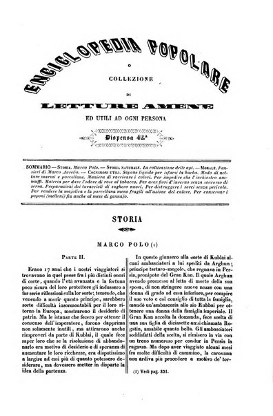 Enciclopedia popolare o collezione di letture amene ed utili ad ogni persona