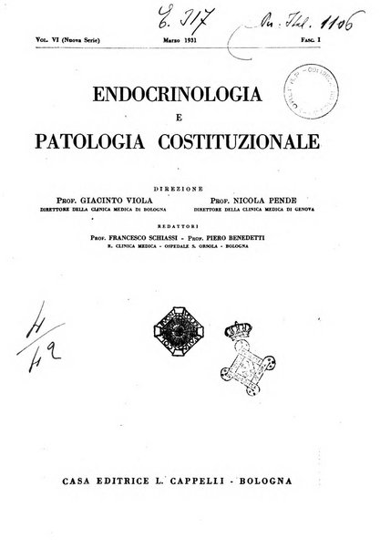 Endocrinologia e patologia costituzionale