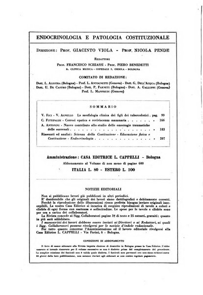 Endocrinologia e patologia costituzionale