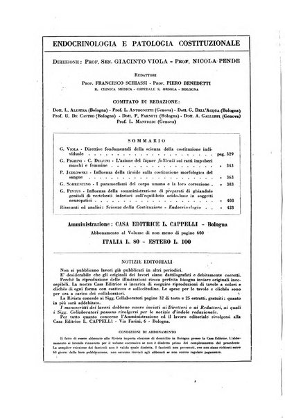 Endocrinologia e patologia costituzionale