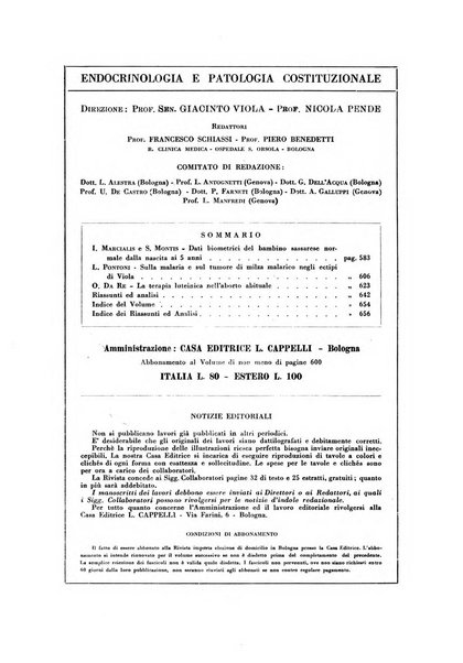 Endocrinologia e patologia costituzionale