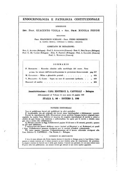 Endocrinologia e patologia costituzionale