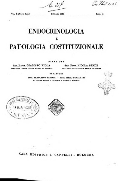 Endocrinologia e patologia costituzionale