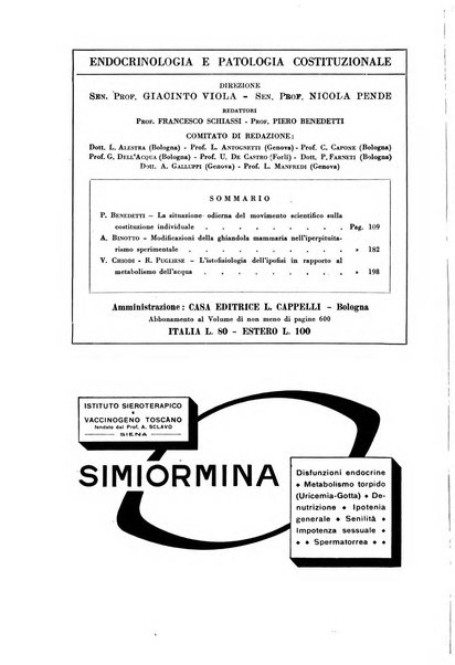 Endocrinologia e patologia costituzionale