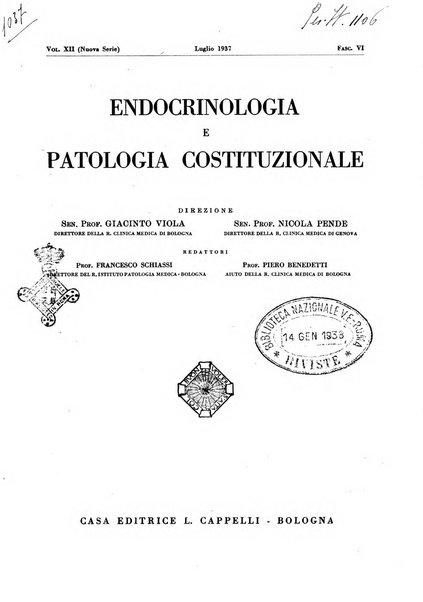 Endocrinologia e patologia costituzionale