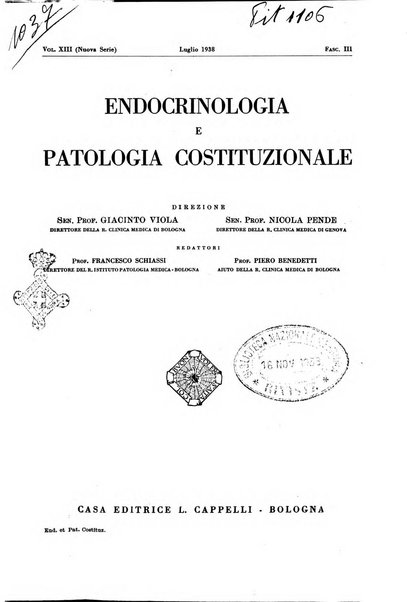 Endocrinologia e patologia costituzionale