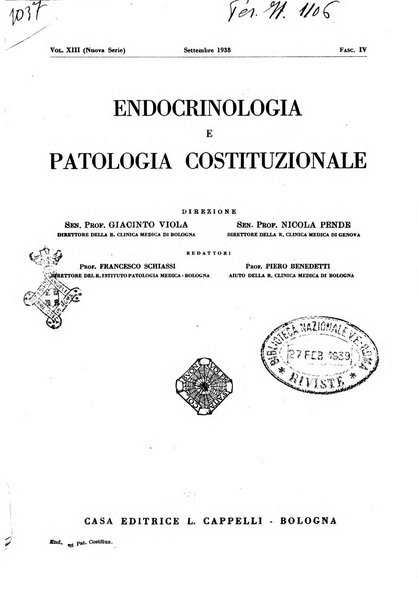 Endocrinologia e patologia costituzionale