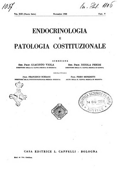 Endocrinologia e patologia costituzionale