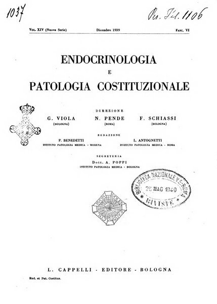 Endocrinologia e patologia costituzionale