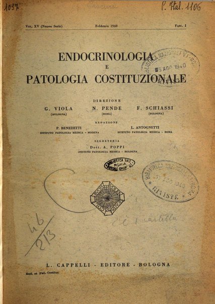 Endocrinologia e patologia costituzionale