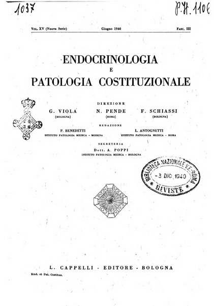 Endocrinologia e patologia costituzionale