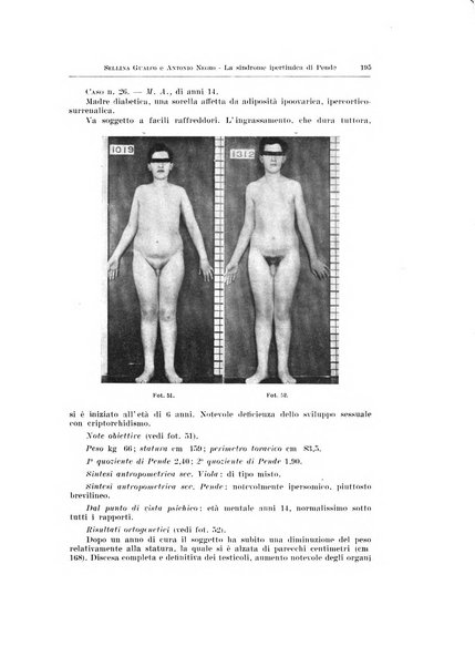 Endocrinologia e patologia costituzionale