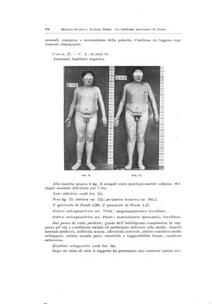 Endocrinologia e patologia costituzionale