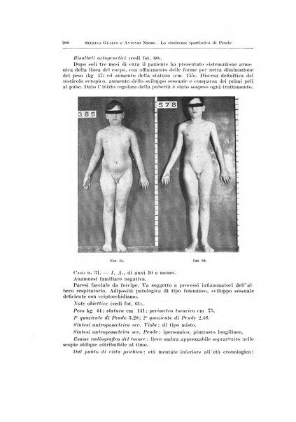 Endocrinologia e patologia costituzionale