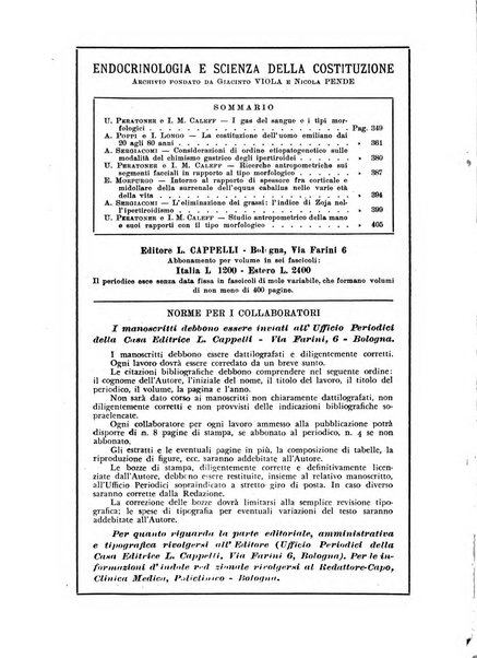 Endocrinologia e patologia costituzionale