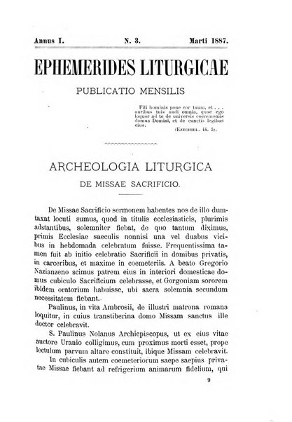 Ephemerides liturgicae