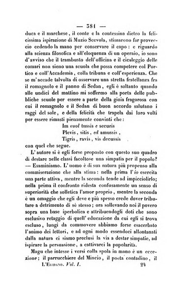 L'Eridano rivista scientifico-letteraria