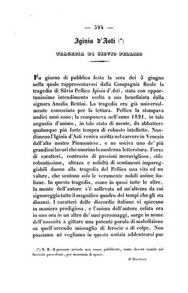 L'Eridano rivista scientifico-letteraria