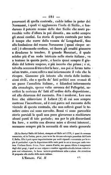 L'Eridano rivista scientifico-letteraria