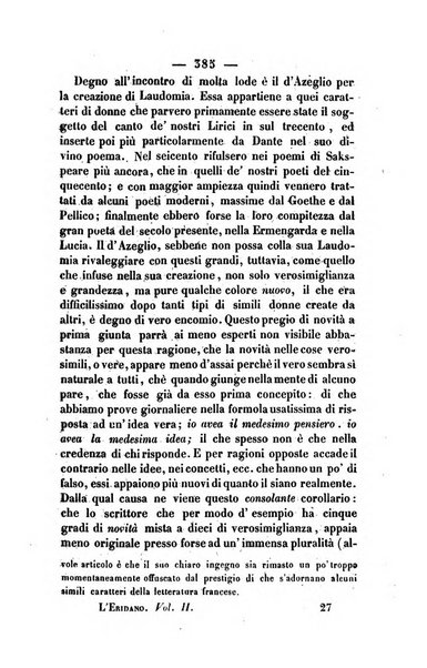 L'Eridano rivista scientifico-letteraria