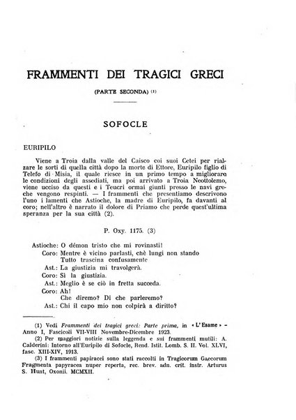 L'esame rivista mensile di coltura e d'arte