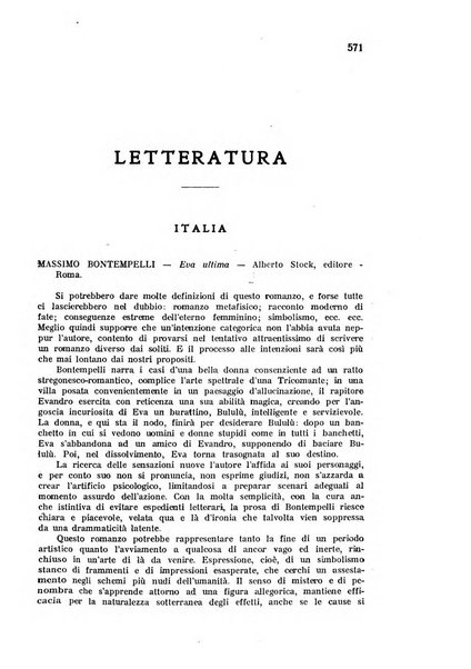 L'esame rivista mensile di coltura e d'arte