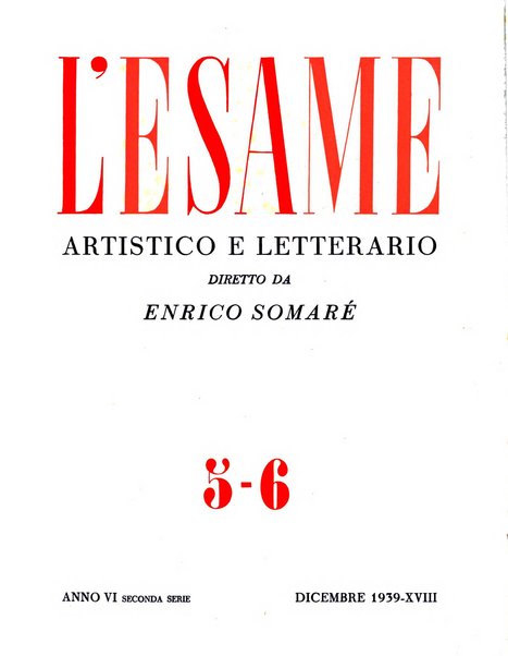 L'esame artistico e letterario rivista mensile