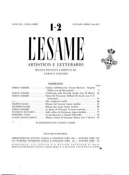 L'esame artistico e letterario rivista mensile