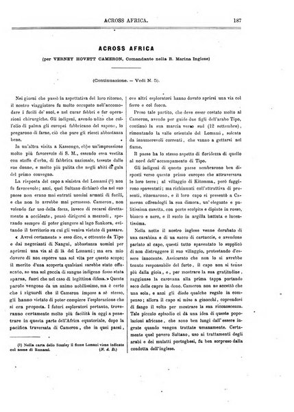 L'esploratore giornale di viaggi e di geografia commerciale