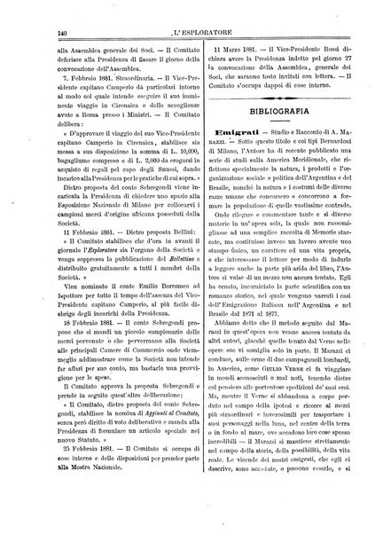 L'esploratore giornale di viaggi e di geografia commerciale