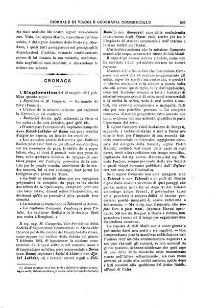 L'esploratore giornale di viaggi e di geografia commerciale