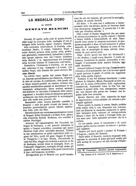 L'esploratore giornale di viaggi e di geografia commerciale