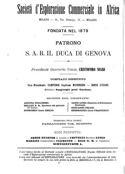 L'esploratore giornale di viaggi e di geografia commerciale