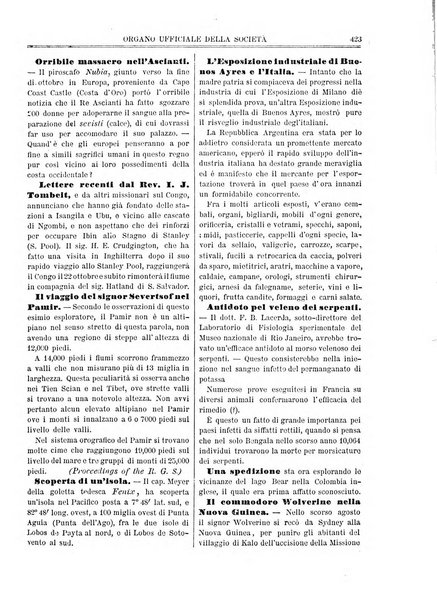 L'esploratore giornale di viaggi e di geografia commerciale