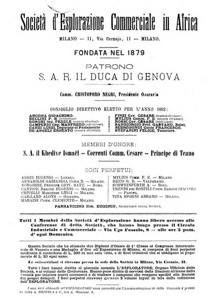 L'esploratore giornale di viaggi e di geografia commerciale