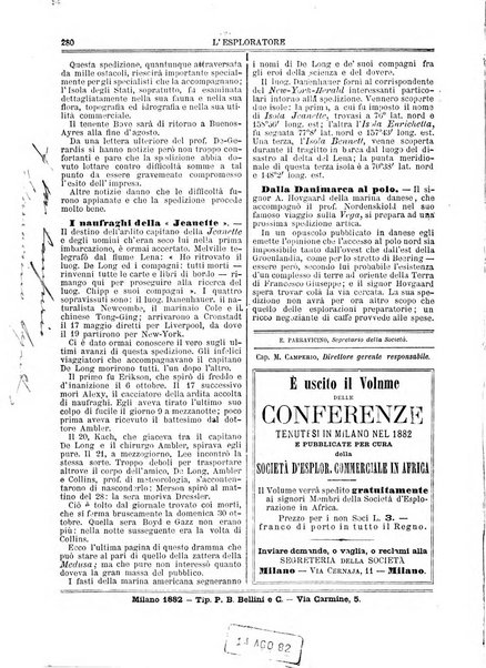 L'esploratore giornale di viaggi e di geografia commerciale