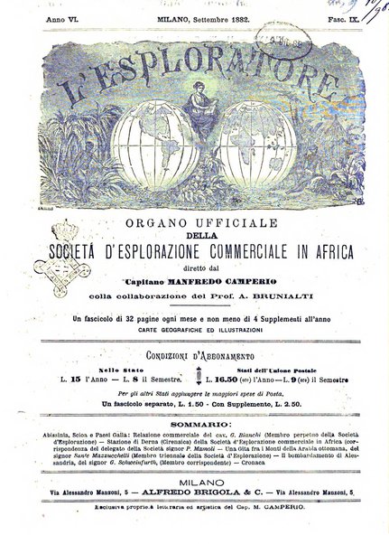 L'esploratore giornale di viaggi e di geografia commerciale