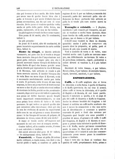 L'esploratore giornale di viaggi e di geografia commerciale