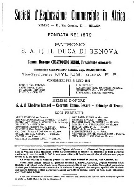 L'esploratore giornale di viaggi e di geografia commerciale